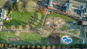 Newmarket Memorial Gardens Aerial